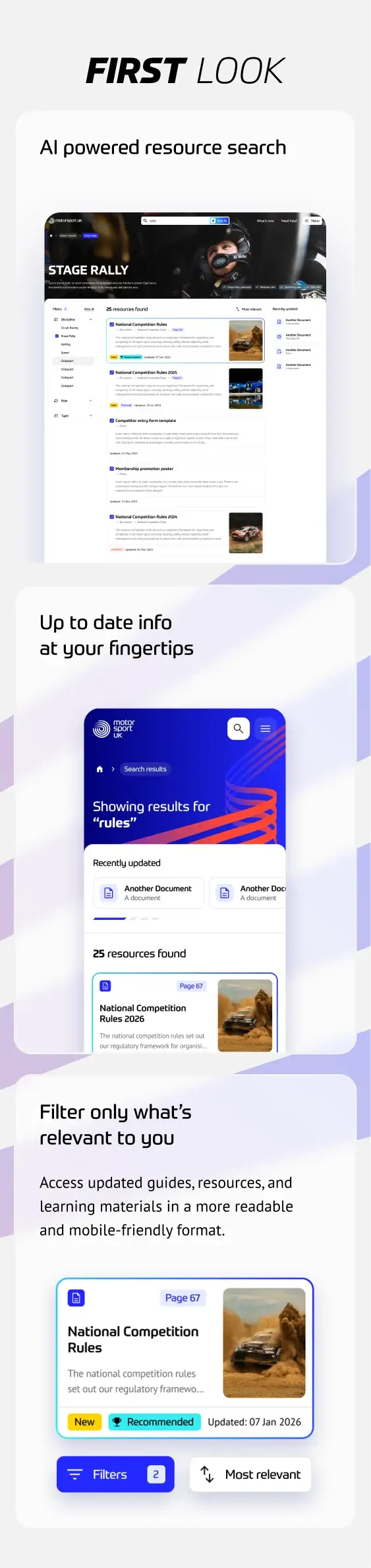 Screenshot of the search results page in the Knowledge Hub demo.